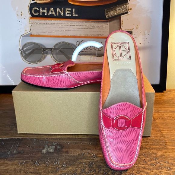 Cole Haan Other - COLE HAAN x NIKE AIR “Lizard Embossed” Leather Slip On Loafers Mules